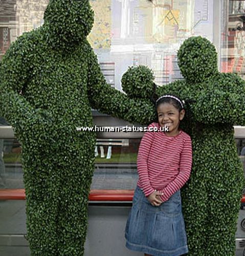Topiary Human Living Statues