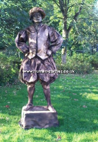 Tudor Lord Human Living Statue